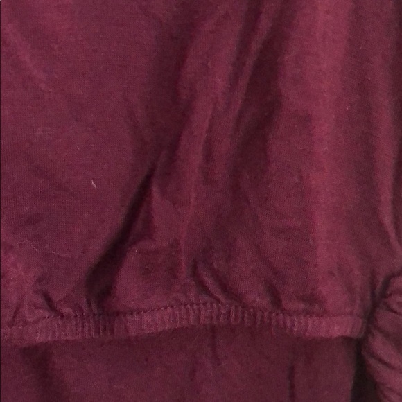 Ladies Larrivo Maternity / Nursing Long Tunic Style Burgundy Turtleneck - Picture 5 of 8